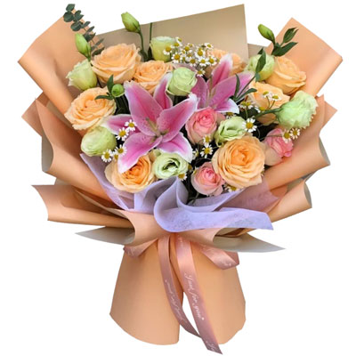 定西11朵玫瑰桔梗百合,陪你每个季节